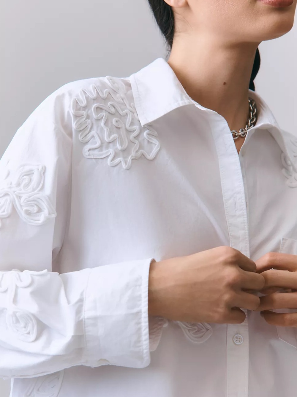 Maeve Shrunken Bennet Button down Shirt - Picture 2 of 9